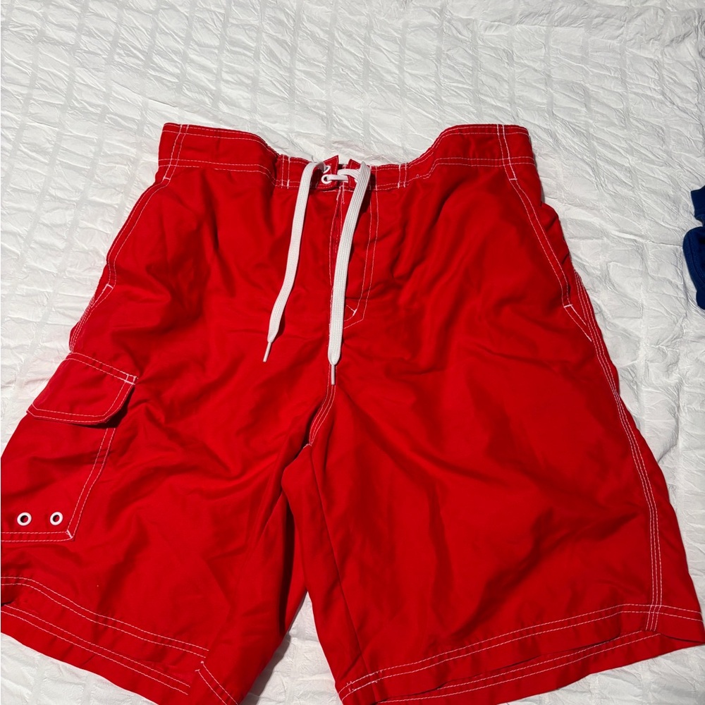 Red Men's Swim Shorts
